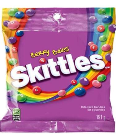 Skittles Berry Chewy Candy Bag 1 Pack 191g Per Pack 191 g (Pack of 1) Berry