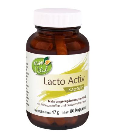 KOPP Vital Lacto Activ | 1 x 90 capsules | 47 g | 18 different lactic acid bacteria | Pharmacy quality