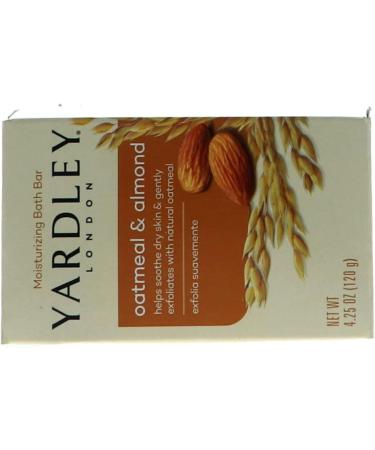 Yardley Oatmeal Almond Bath Bar 4oz - Pack of 6 | Moisturizing Soap Bars - Buy Online on GoSupps.com