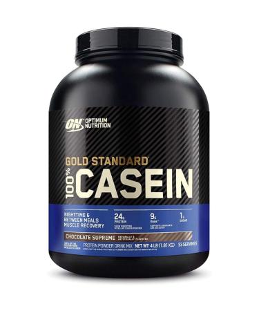 OPTIMUM NUTRITION Gold Standard 100% Casein Chocolate Supreme 4lbs 4 pound