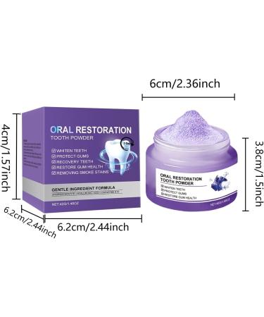 Purple Teeth Restoration Mineral Powder Tooth Powder Effective in Strengthening Teeth and Gums for Daily Use(1pcs) - Buy Online on GoSupps.com