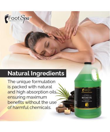 Foot SPA Massage Oil with Eucalyptus Extract - 128 Oz | Professional Full Body Massage Therapy for Sore Muscles & Dry Skin Repair - Manicure & Pedicure Essential - Buy Online on GoSupps.com