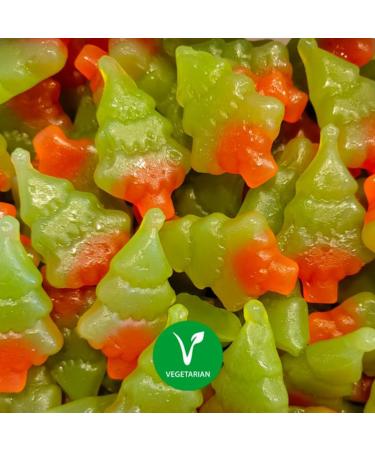 Giant Christmas Trees Jelly Sweets - Tasty Vegetarian Jelly Retro Sweets in Bulk Share Bag Pack of 6 x 160g. Great Birthday Gift for Kids Party Bag Fillers Sweets Hamper Movie Night with Card. - Buy Online on GoSupps.com