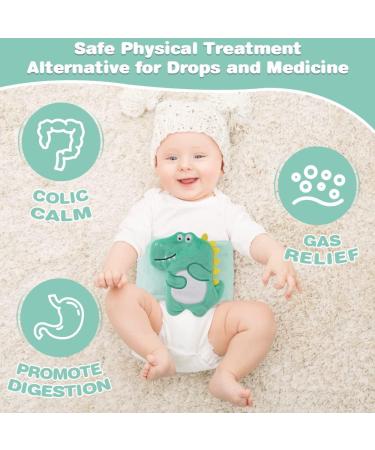 Hilph Baby Colic Relief Heated Tummy Wrap - Green Dinosaur - Buy Online on GoSupps.com