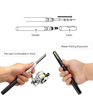 Lixada 1.4M Pocket Foldable Fishing Rod & Reel Combo - Mini Telescopic Fishing Kit - Spinning Reel Combo - Ideal for Travel & Outdoor Fishing - Buy Online on GoSupps.com