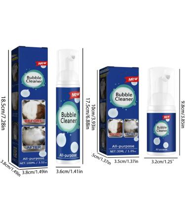 Cohbskj Luftune Bubble Cleaner Bubble Cleaner Foam Spray Luftune All Purpose Rinse Cleaning Spray Powerful Stain Removing Foam Cleaner (100ml-2PCS) - Buy Online on GoSupps.com