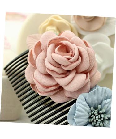 Housoutil Floral Hair Comb Flower Hairpin Jewelry Boxes Wooden Crafts Bridal Hair Jewels for Women Combs for Women Hair Accessories Tiara Women Hair Comb Headgear Korean Version Miss - Buy Online on GoSupps.com