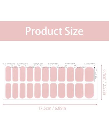 44PCS Gel Nail Stickers Light Colour Gel Nail Strips Long Lasting Nail Polish Strips Self Adhesive Sticker Nails Full Cover Nail Stickers for Women Girls - Buy Online on GoSupps.com