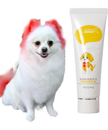 PW Tools Animal Hair Color - Fruchtaroma 80g Non-Toxic Pet Dye Cream | Fireworks Red for All Pets & Puppies - Buy Online on GoSupps.com