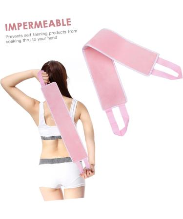 Angoily Flocking Back Strip Fake Tan Back Applicator Back Used Tanning Band Bathroom Supplies Pink Tools Back Tanning Strip Tanning Band for Back Lotion Tanning Tool Face Fiber Accessories - Buy Online on GoSupps.com