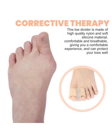 Bunion Corrector Toe Separators - 12 Pack Breathable Gel with 2 Loops for Women and Men - Overlapping Toes Straightener - Size L - Buy Online on GoSupps.com