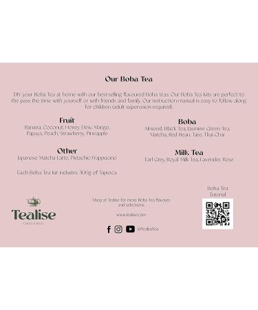 Tealise Instant Boba Tea Powder Mix Banana Bubble Tea Flavour 150g - Buy Online on GoSupps.com