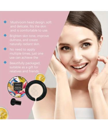 Mushroom Head Air Cushion CC Cream - Waterproof Full Coverage BB Cream for All Skin Types - Long-Lasting Matte Makeup in Ivory White - Buy Online on GoSupps.com