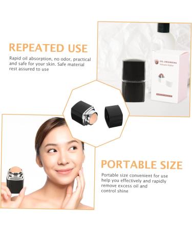 FOYTOKI 1pc Facial Oil Absorbing Ball Facial Rollers Facial Oil Blotting Massager Clean Beauty Instrument Black 1 count (Pack of 1) - Buy Online on GoSupps.com