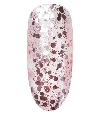 Buy Neonail UV Nail Polish 7.2ml - Pink Rose Confetti | Glitter Gel Nail Color for Stunning Nail Designs - Buy Online on GoSupps.com