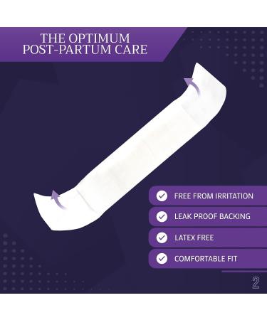 Med Pride Postpartum Maternity Pads - 12 Extra-Absorbent After-Birth Pads for Heavy Flow & Overnight Use - Buy Online on GoSupps.com