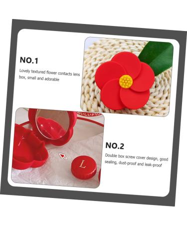 Solustrie Colored Contact Lenses Container Set | Durable Eye Lens Case for Cosmetic Lenses | Invisible Design for International Shipping - Buy Online on GoSupps.com