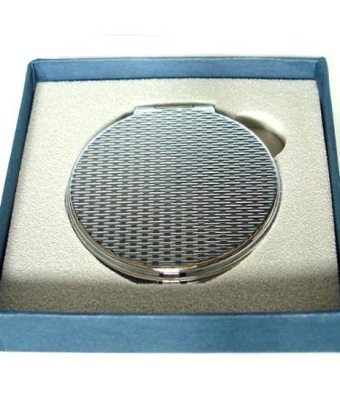 Mother of Pearl Pink Lotus Flower Double Magnifying Compact Hand Mirror - Buy Online on GoSupps.com