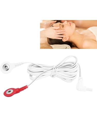 Tens Wire Cable Electrode Lead Wire 59 Inches 2 in 1 Replacement Wires Standard Snap Connection - Red White Button Type - Buy Online on GoSupps.com