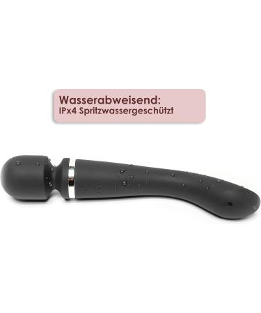 Latenight Silicone Massage Tab Bent - USB Rechargeable Quiet Vibrator for Couples & Women - Multiple Vibration Settings - Perfect Gift in Black - Buy Online on GoSupps.com