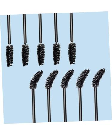 NOLITOY 200 Pcs Elbow Mascara Brush Lash Mascara Lash Accessories False Plastic Make up Eyelash Tool Travel 9.7x0.6cmx4pcs Blackx4pcs - Buy Online on GoSupps.com