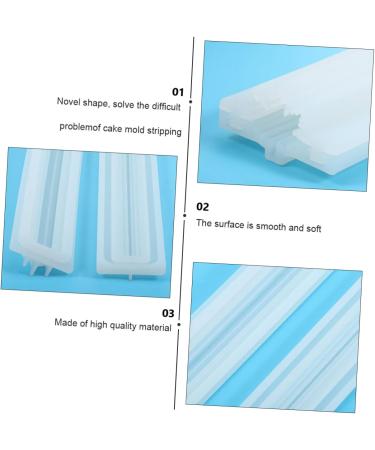 Alipis 1pc Sandwich Tube Mold Silicone Molds Silicone Bakery para Hand-held Tube Mold Switzerland Christmas 32X5.5CM White - Buy Online on GoSupps.com