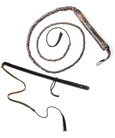 Shappy 10pc Black Whip Crackers Nylon Rope Replacement Set - 11.8 Inch for Horse, Bullwhip, Stock Whip - Buy Online on GoSupps.com