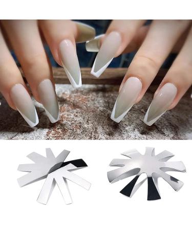 French Smile Liners - Stainless Steel V-Shape & U-Shape Nail Art Cutter for Perfect French Tips - Buy Online on GoSupps.com