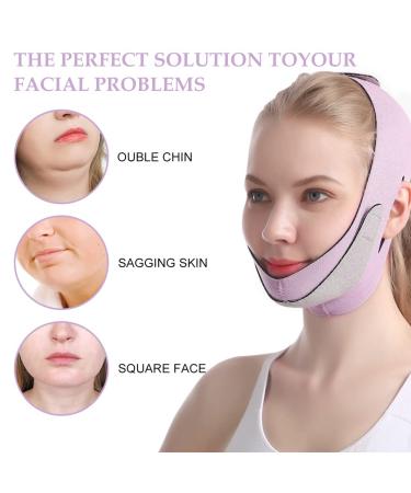Face Lifting Belt & V Shaped Slimming Mask - Reduce Double Chin & Lift Skin - Buy Online on GoSupps.com