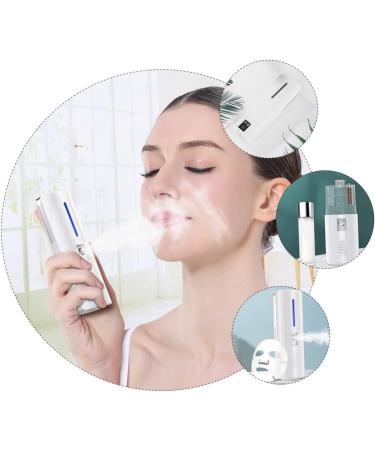 DRESSOOS 1pc Hydrating Instrument Steamer for Facial Handy Nano Facial Mister Air Humidifier Abs White - Buy Online on GoSupps.com