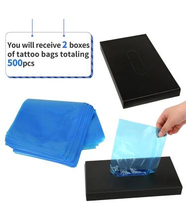 500PCS Disposable Tattoo Wash Bottle Bags - Tattoo Bottle Cleaning Covers for Tattoo Supplies - Buy Online on GoSupps.com