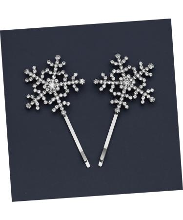 MAGICLULU 2 Pairs Side Rhinestone Barrette Headdress Barrette Rhinestones Hair Clip Women Hairpin Bobby Pin Snowflake Hair Clips Fashion Hairpins Rhinestones Barrette Women Barrette Hair Pin - Buy Online on GoSupps.com