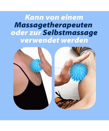 Resulting Lacrosse & Hedgehog Ball Massage Set for Plantar Fasciitis | Deep Tissue Foot & Trigger Point Relief - Blue - Buy Online on GoSupps.com