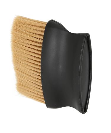Qukaim Barber Brush Neck Duster Neck Duster Barber Brush Ergonomic ABS Handle Soft Nylon Bristles for Haircut Hairdressing Hair Removal.