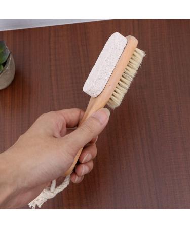COHEALI 1pc Foot File Stone Bristles Foot File Pumice Stone for Feet Foot Pumice Brush Pedicure Brudh Foot Brush for Feet Wood Tools Nail Tools Pedicure Tools Natural Scrub Brush - Buy Online on GoSupps.com