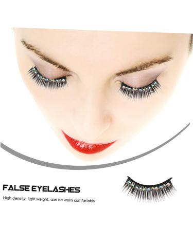 Beaupretty Long Fake Lash Eyelashes Pairs diamond false eyelashes cosplay eyelash performance eyelash rhinestone women eyelash natural false eyelashes eyelash core chemical fiber Cosplay - Buy Online on GoSupps.com