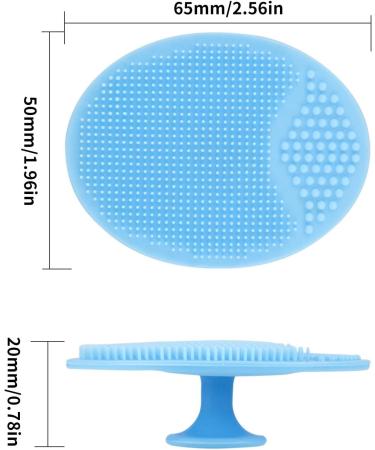 2 Pack Soft Silicone Scrubbies Facial Cleansing Pad Face Exfoliator Face Scrub Face Brush - Buy Online on GoSupps.com