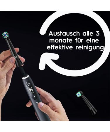 8 Compatible Oral-B iO Brush Heads - Powerful Cleaning for iO 3/4/6/7/8/9/10 - Premium Black Replacement Toothbrush Heads - Buy Online on GoSupps.com