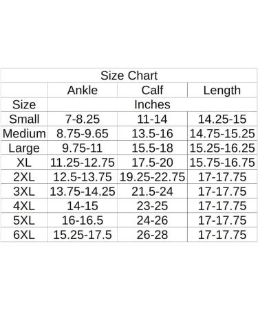 7XL Wide Calf Compression Socks 20-32 mmHg for Men and Women - Black - Buy Online on GoSupps.com