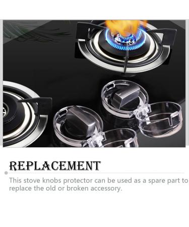 Child Safety Stove Knob Covers - 6 Transparent Child Protection Caps for Oven & Gas Stove - Kitchen Safety Guard for Kids - Buy Online on GoSupps.com