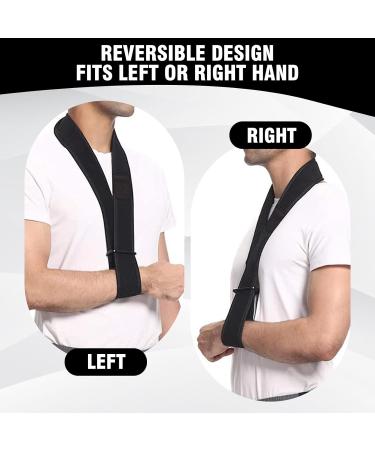 Katslyn Arm Sling Sshoulder sling sling for arm support Shoulder Sling Adjustable Arm Sling Breathable Support for Broken Wrist Shoulder Injury Elbow Wrist Hand Arm Support for Men Women(Black) - Buy Online on GoSupps.com
