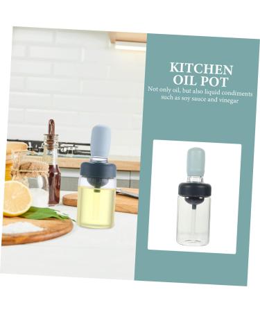 Zerodeko Oil Dispenser Bottle 2pcs Silicone Oil Brush Bottle Oil Control Soy Sauce Bottle Pp Convenient Oil Bottle medium Blue - Buy Online on GoSupps.com