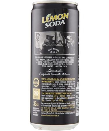 Campari Group Lemon Soda Italian Lemon Soda Limonata + Italian Polpa Gourmet 330ml (Pack of 24) - Buy Online on GoSupps.com