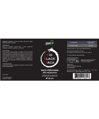 Kamas Maca Supplement Very High Titration of Black Peruvian Strong 10000mg Potency and Vigor Andean Black Maca Root Extract Hormone Balance and Wellness - Buy Online on GoSupps.com