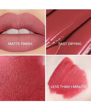 SACE LADY 4 Colors Matte Liquid Lipstick Set - Long Lasting & Pigmented | Kiss-proof Lip Stain Makeup for Women - 4Pcs - Buy Online on GoSupps.com