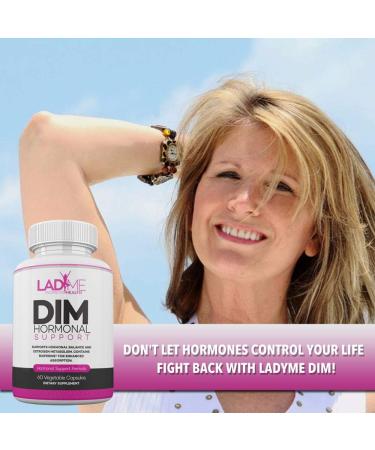 DIM Complex 150mg Menopause Relief Supplement | Hot Flashes & Acne Relief | Hormonal Support for Women | Estrogen Metabolism Balance | 60 Capsules | LadyMe - Buy Online on GoSupps.com