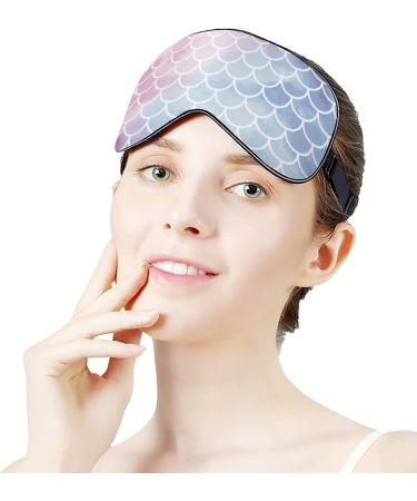 Mermaid Scales Sleep Mask for Women | Adjustable Eye Shades Cover | Comfortable & Stylish Sleep | International Shipping - Buy Online on GoSupps.com