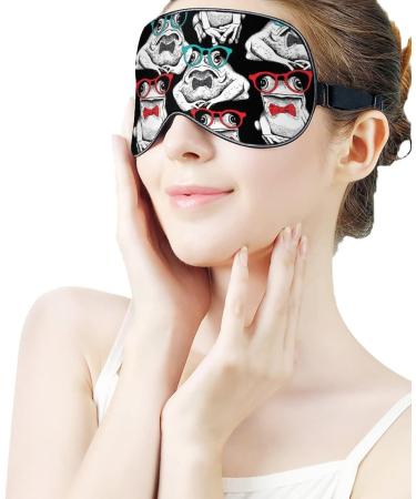 Funny Frogs Sleep Mask Eye Cover for Sleeping Blindfold with Adjustable Strap Blocks Light Night Travel Nap for Men Women - Buy Online on GoSupps.com