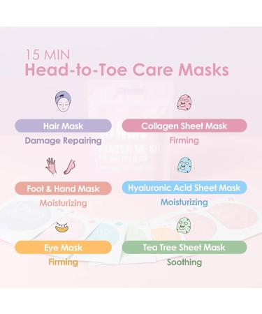 15 Min Pamper Me Kit and Total Care Balm Dual Pack: Korean Face Mask Essentials and Moisturizing Lip Balm Gift Set for Women - Buy Online on GoSupps.com