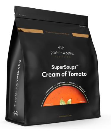 Protein Works - Super soups tomato cream instant soup less than 230 calories nutritious meal in less than 5 minutes high - Buy Online on GoSupps.com